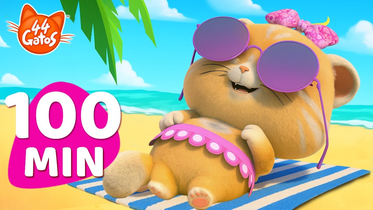 44 Gatos: &iexcl;un verano gat&aacute;stico! ☀️ | Marat&oacute;n de Episodios Completos [+100 Minutos]