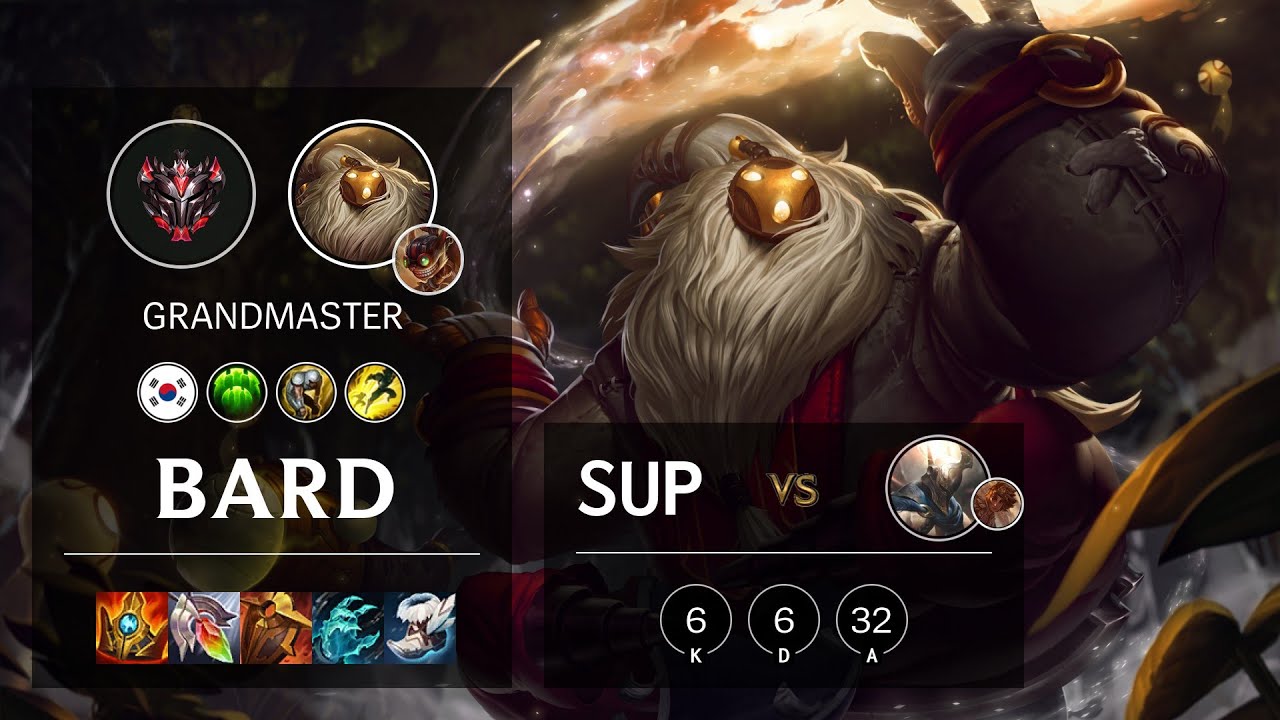 Bard Support vs Pantheon - KR Grandmaster Patch 11.13