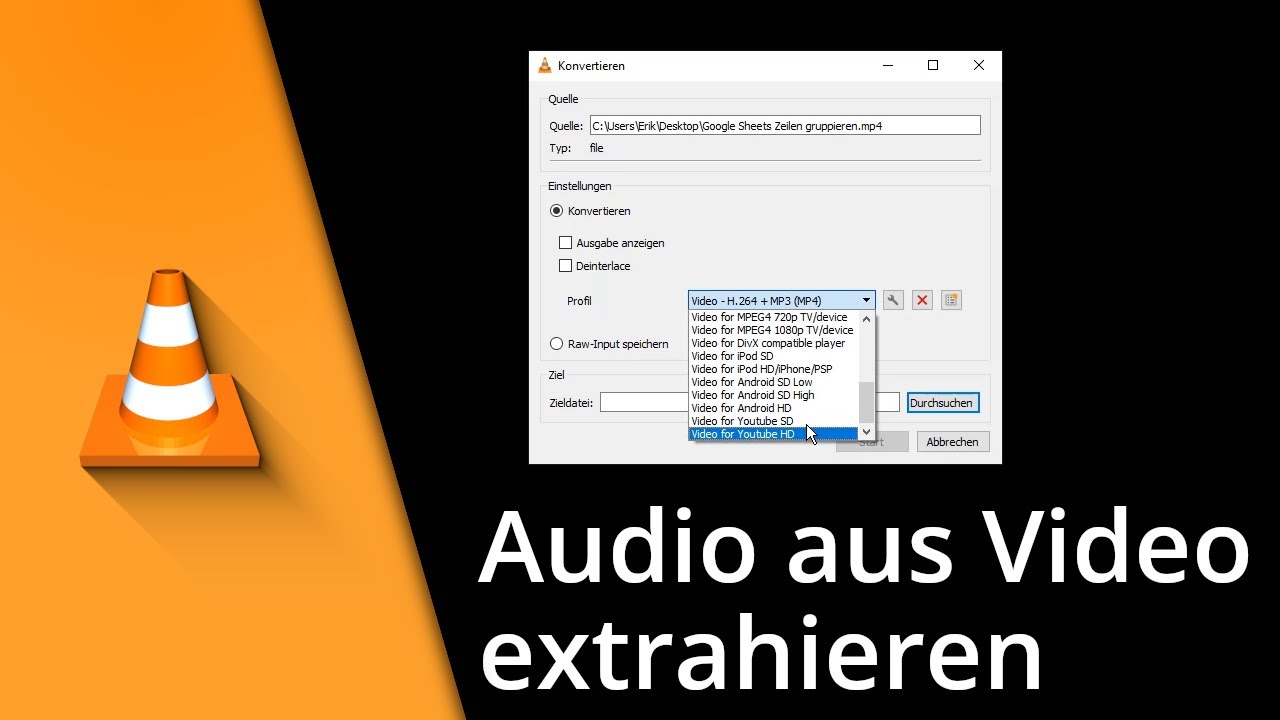 Audio aus Video extrahieren | VLC Tonspur extrahieren ✅ Tutorial