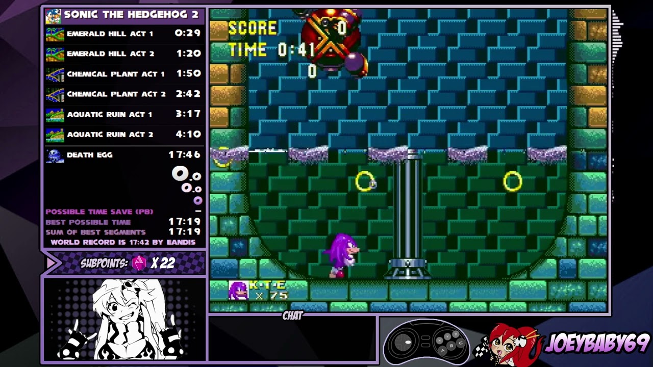 Hydrocity Act 1 Time Bonus Skip as Knuckles (Kiddie Pool Strat)