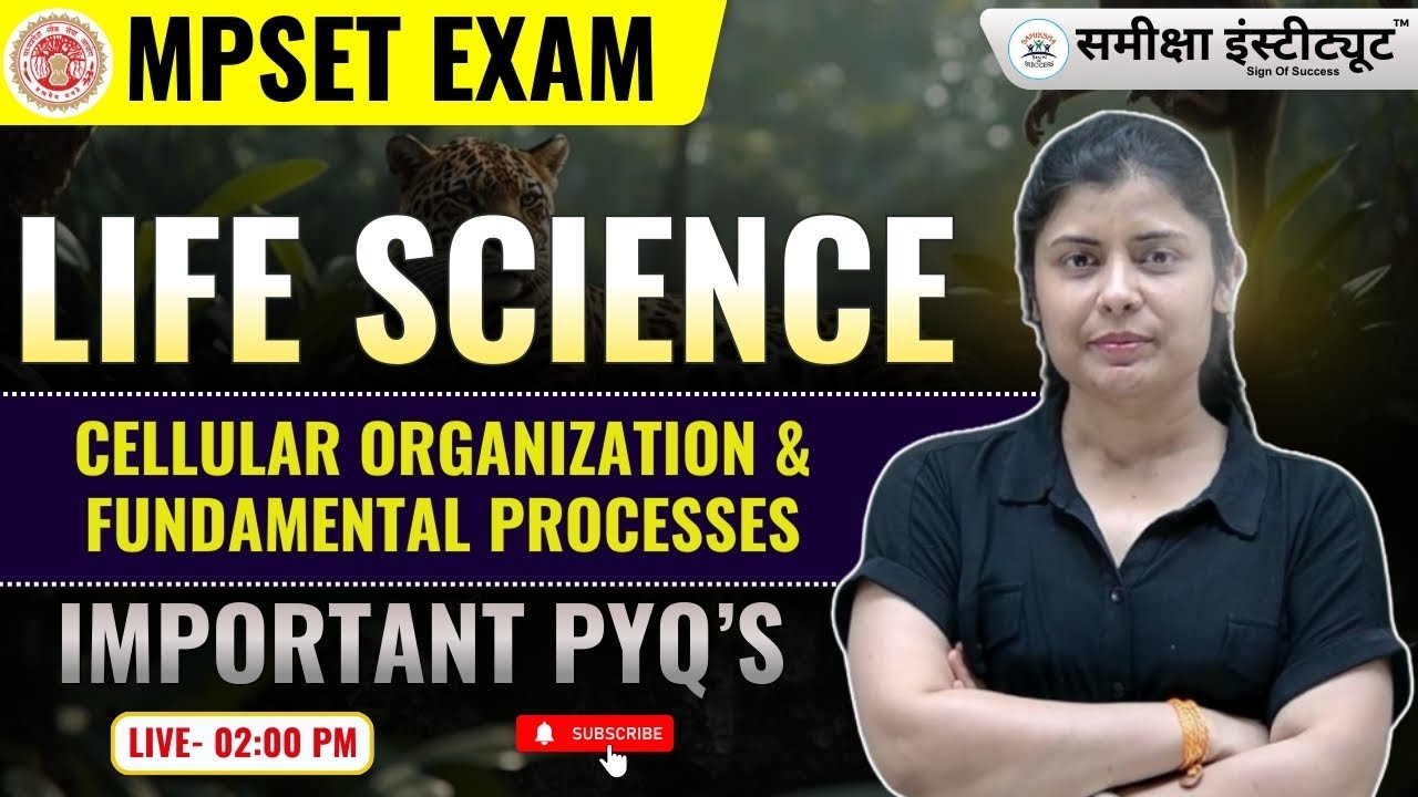 🔥 MPSET Life Science Paper-2 | Fundamental processes  | Most Important MCQs