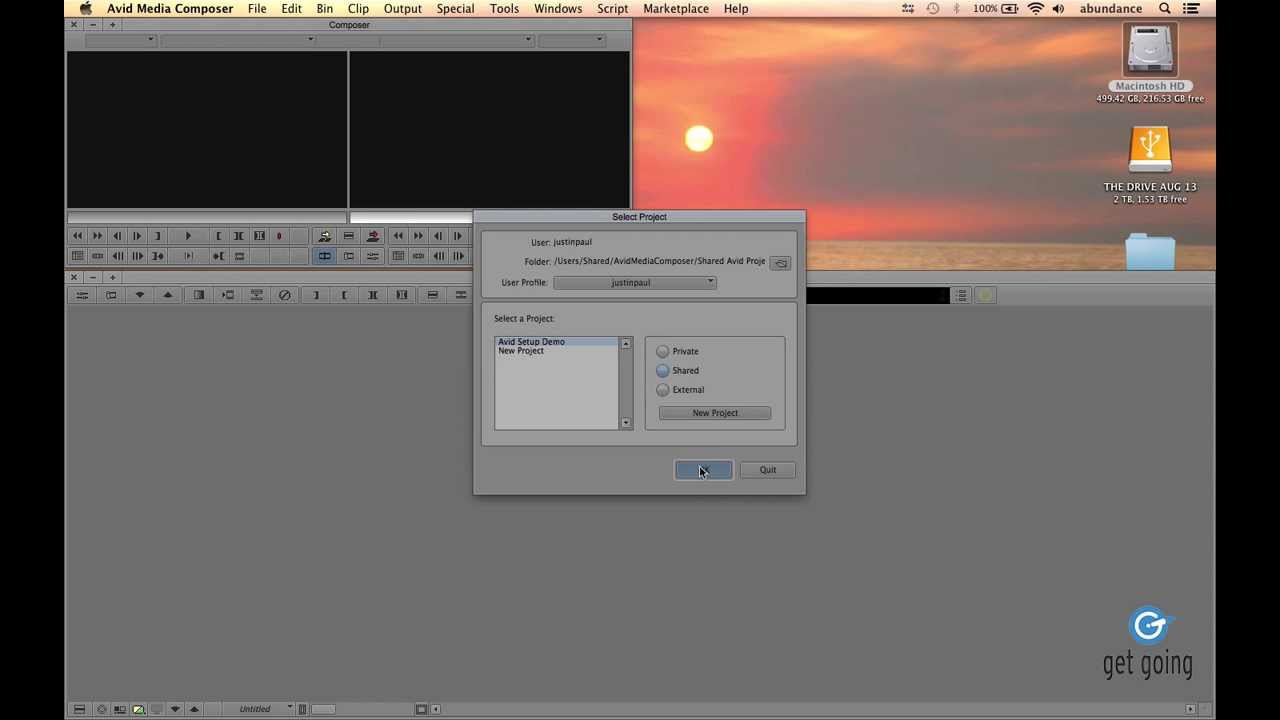 Avid Media Composer 7 Tutorial | Creating A New Project