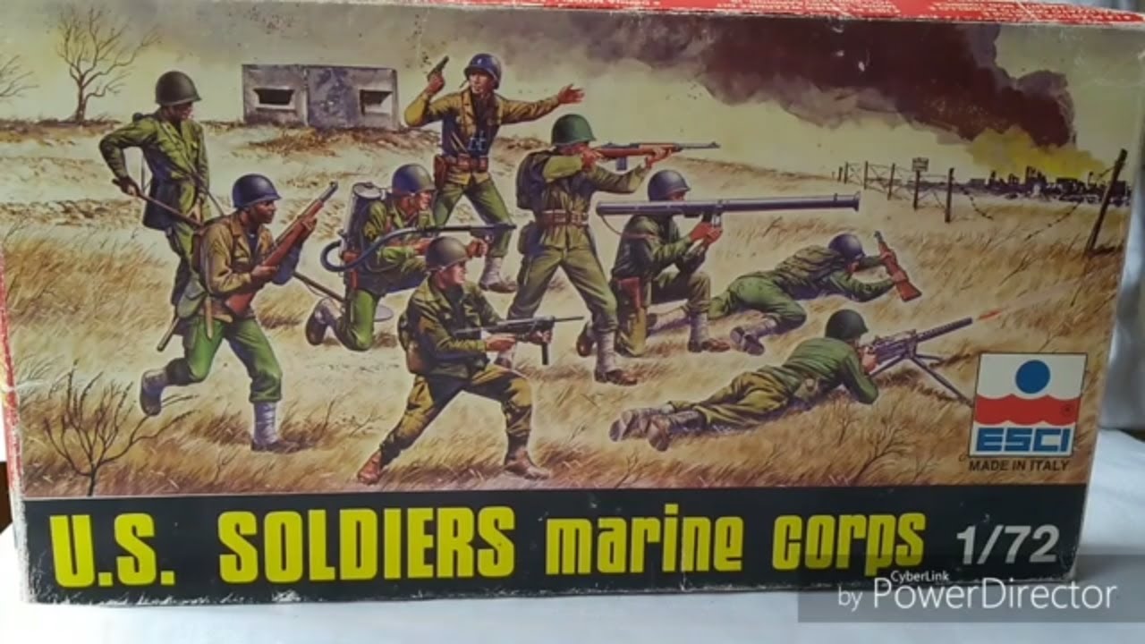 ESCI U.S Soldiers Marine Corps 1/ 72 Scale Plastic Soldier Review