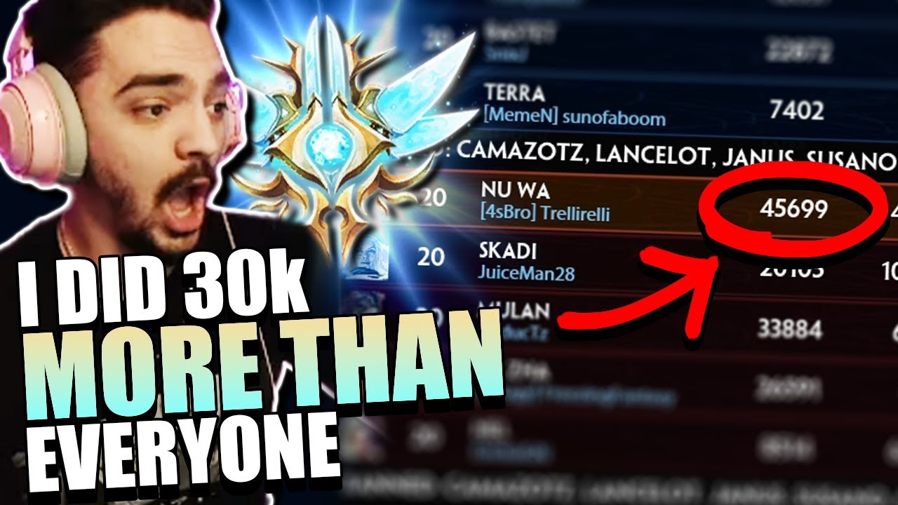 I did 30k more than ANYONE on the enemy team... - Smite