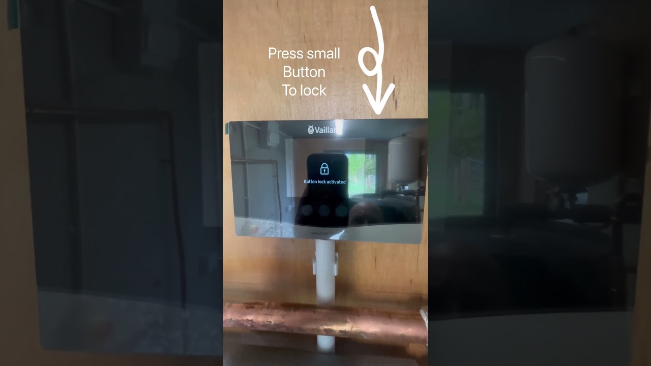 SensoCOMFORT Lock & Unlock display #vaillant #heatpumps #renewableenergy