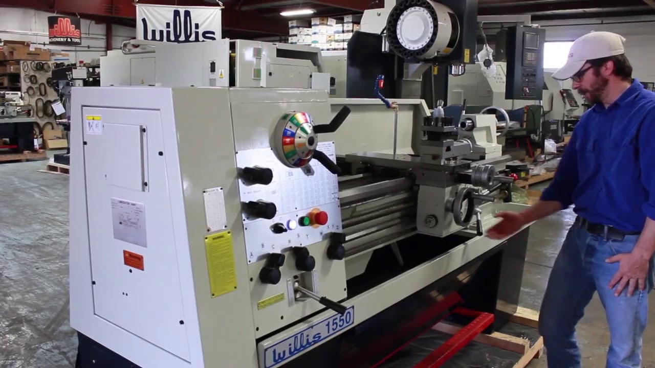 Willis Machinery 1550 Lathe Demonstration