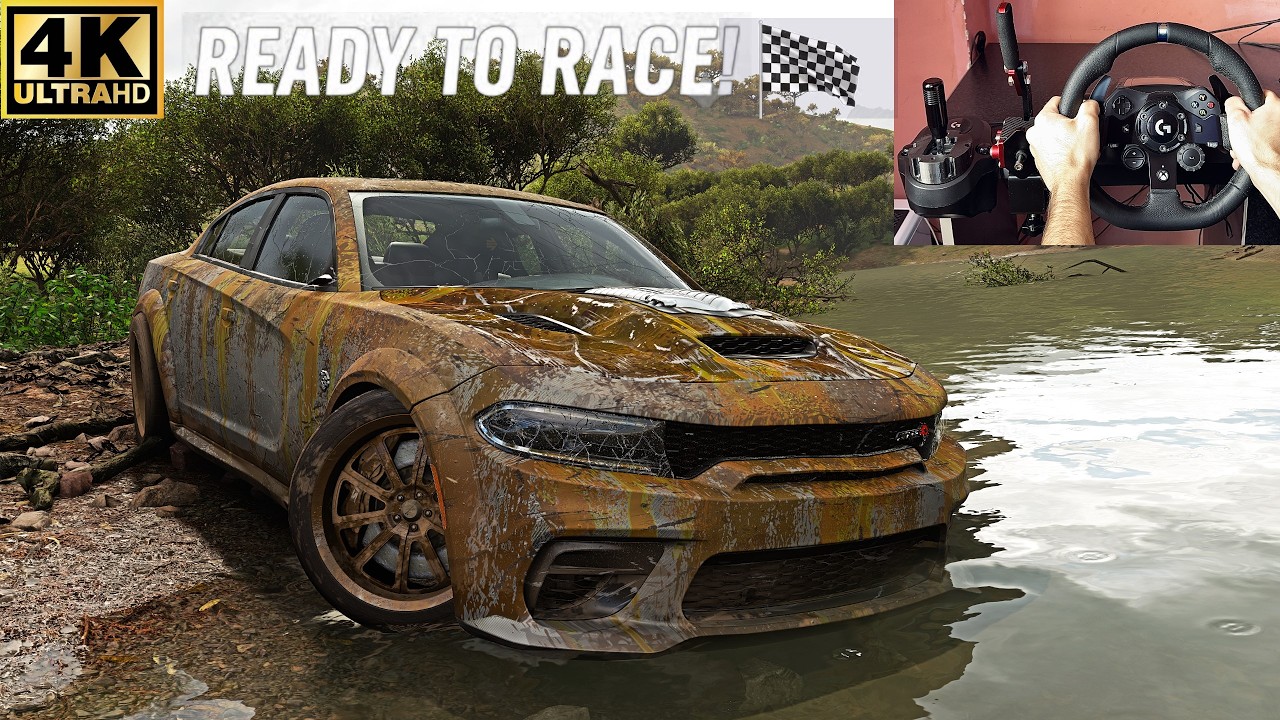 RESTORED & RACED VS HYPERCARS 1500HP DODGE CHARGER REDEYE Forza Horizon 5 Steering Wheel Gameplay