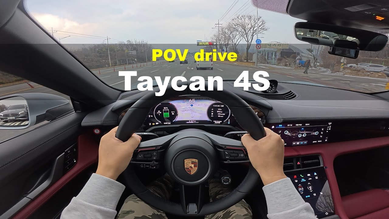 2024 Porsche Taycan 4s POV drive