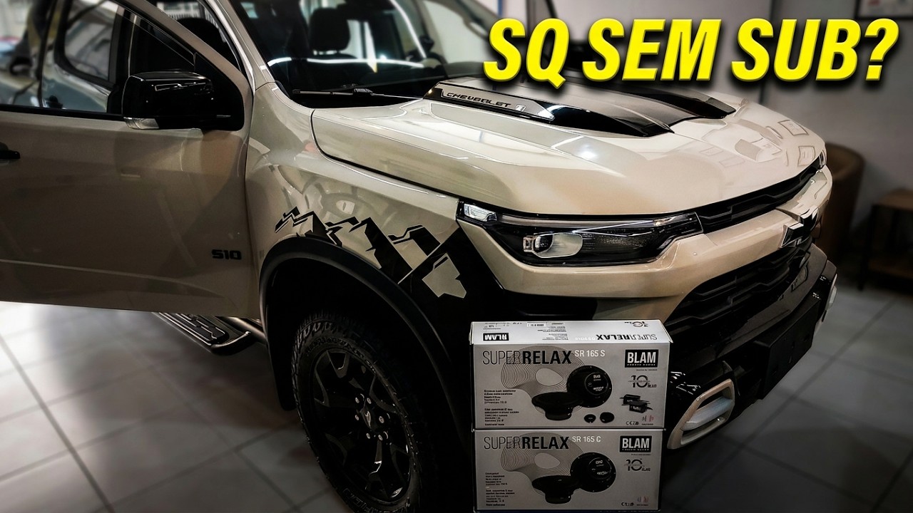 Upgrade na nova Chevrolet S10 Anniversary Edition!  Som de qualidade sem Subwoofer?