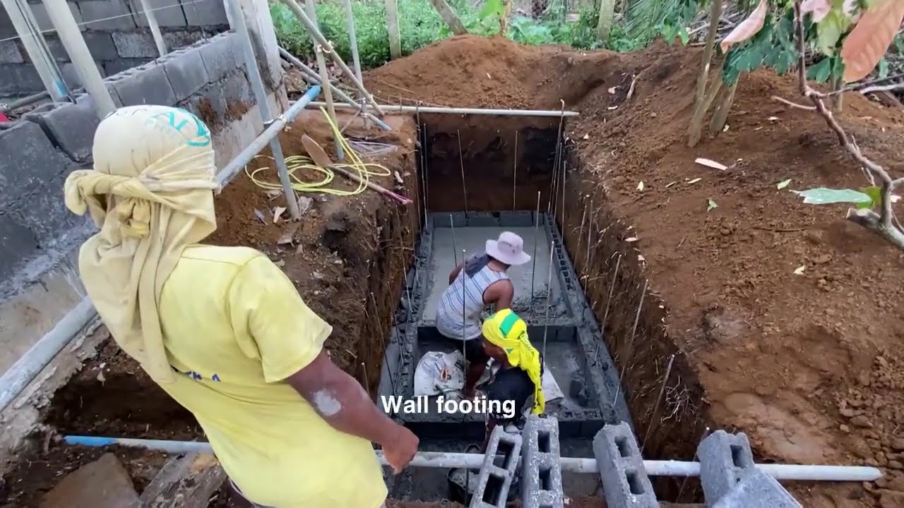 Farm house construction "Plumbing & Septic Tank"