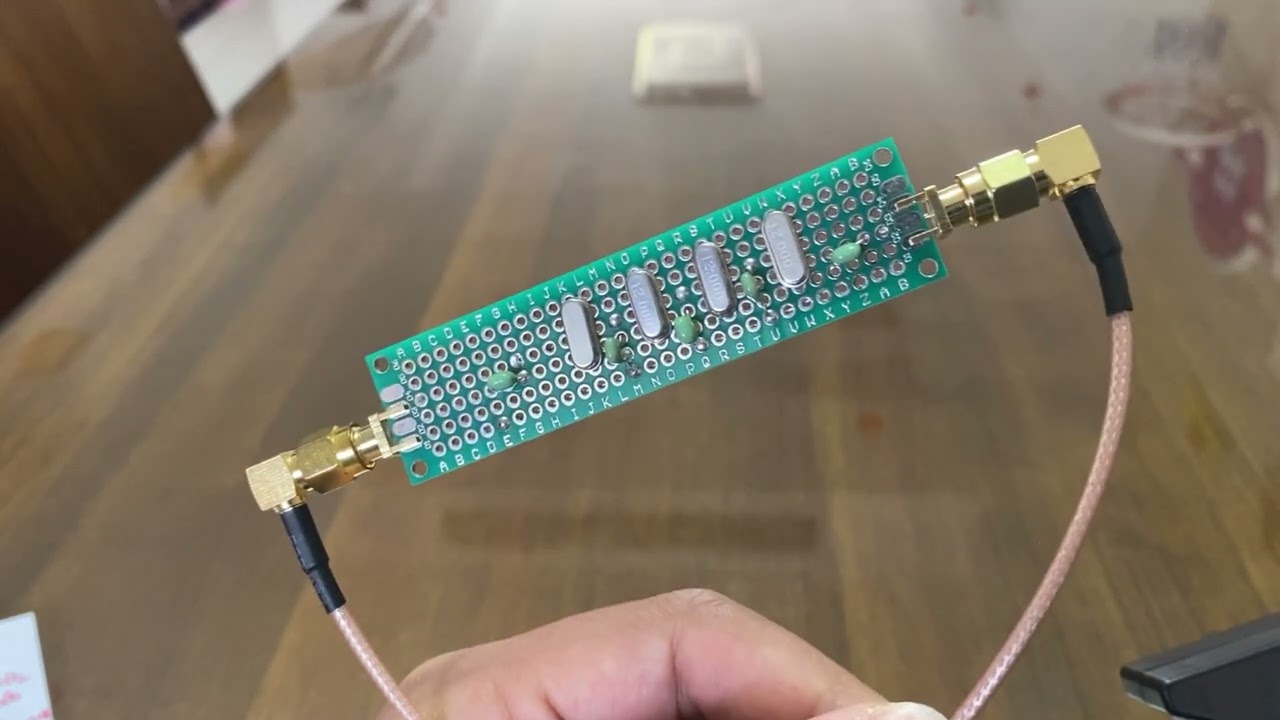 NanoVNA Dislord FW Test DIY Crystal Filter