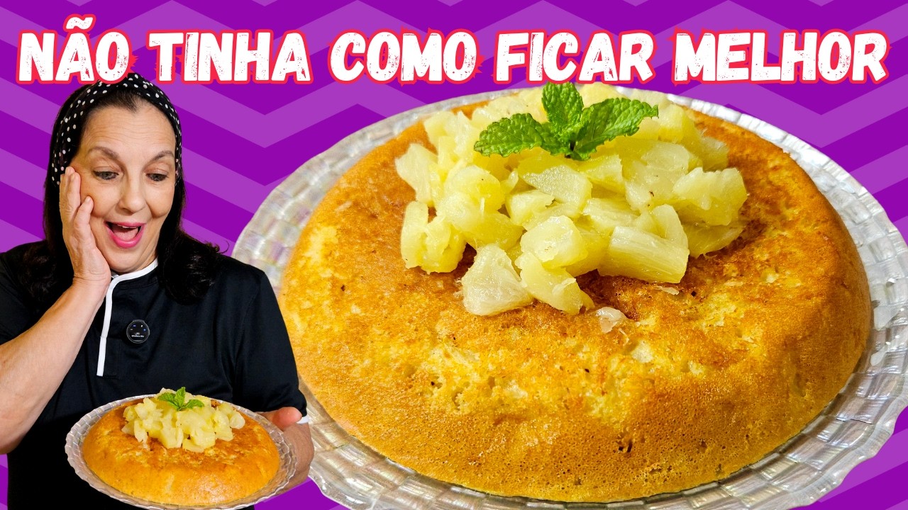 FAÇA SEU  BOLO DIET E SEM FARINHA DE ABACAXI NA FRIGIDEIRA!