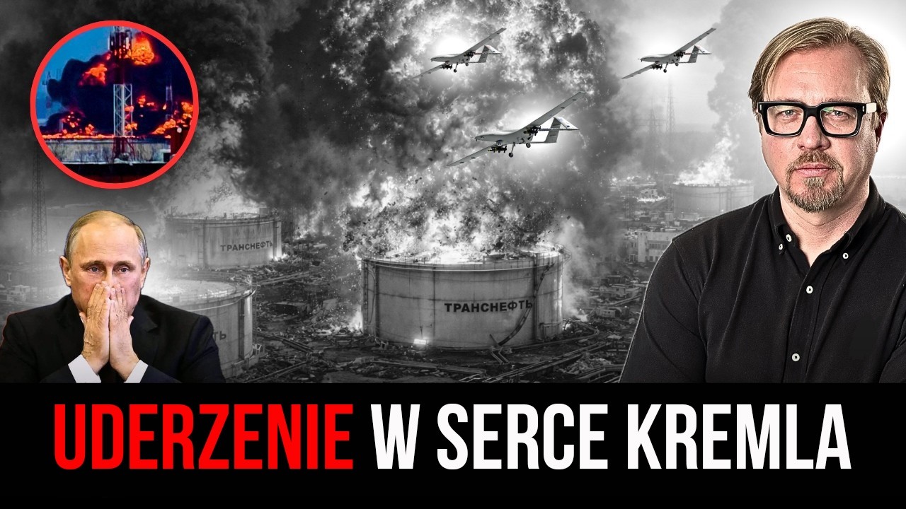 ⚡PUTIN STRACIŁ MILIARDY W NOC! Drony spaliły kluczowy węzeł naftowy Rosji.