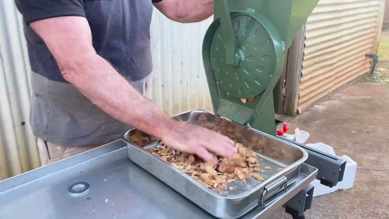 Hand Cranked Nut Cracker   Almonds