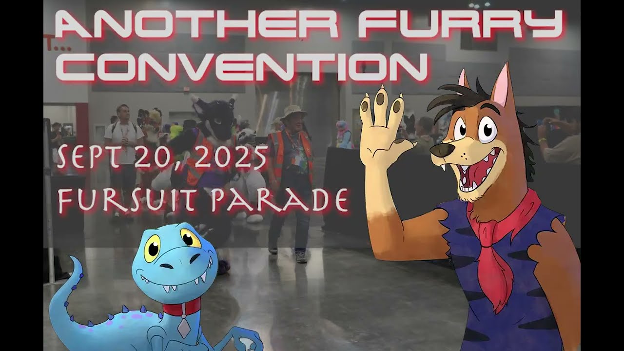Another Furry Convention (#AFC2025) Fursuit Parade in Ontario, CA on 20 Sept 2025