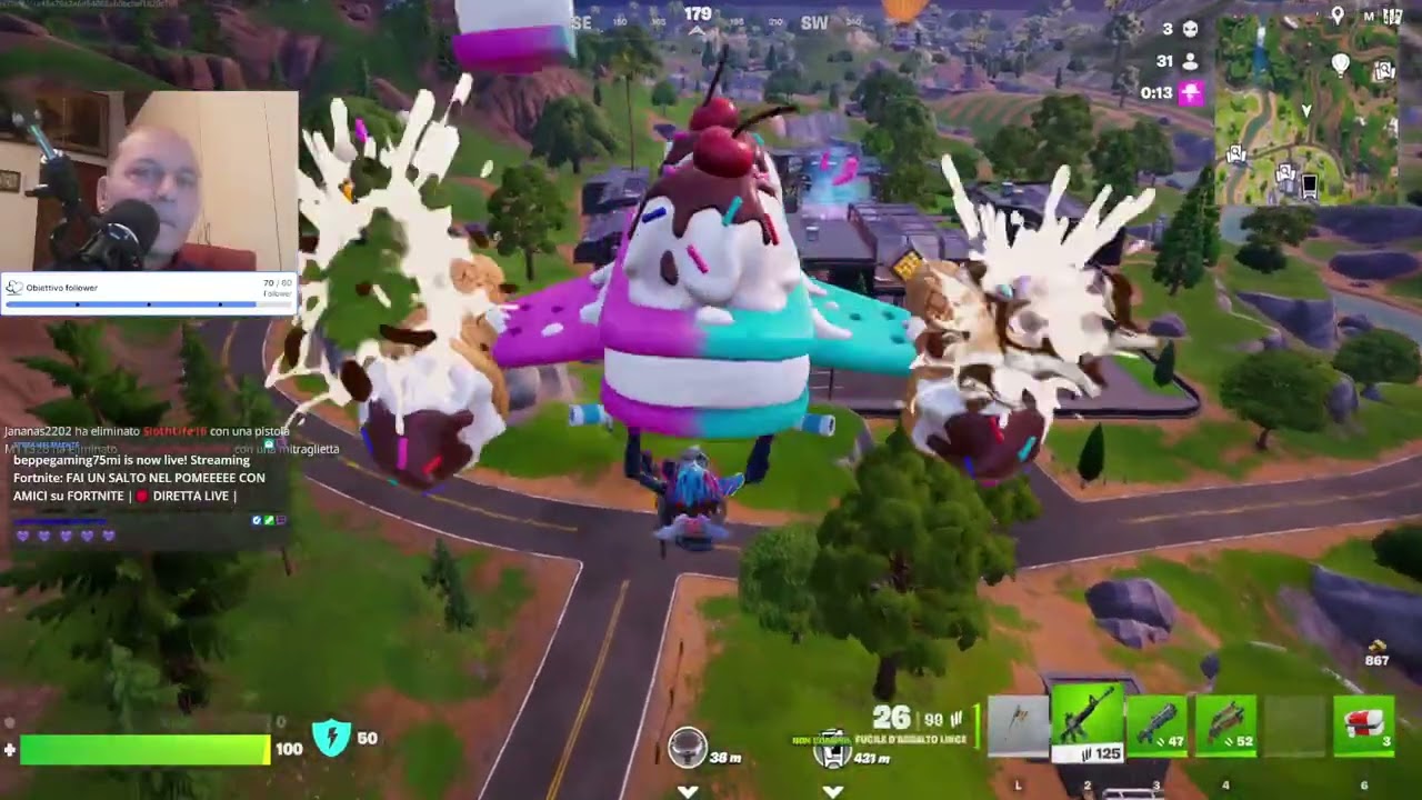 FAI UN SALTO NEL POMEEEEE CON AMICI su FORTNITE |🔴 DIRETTA LIVE |