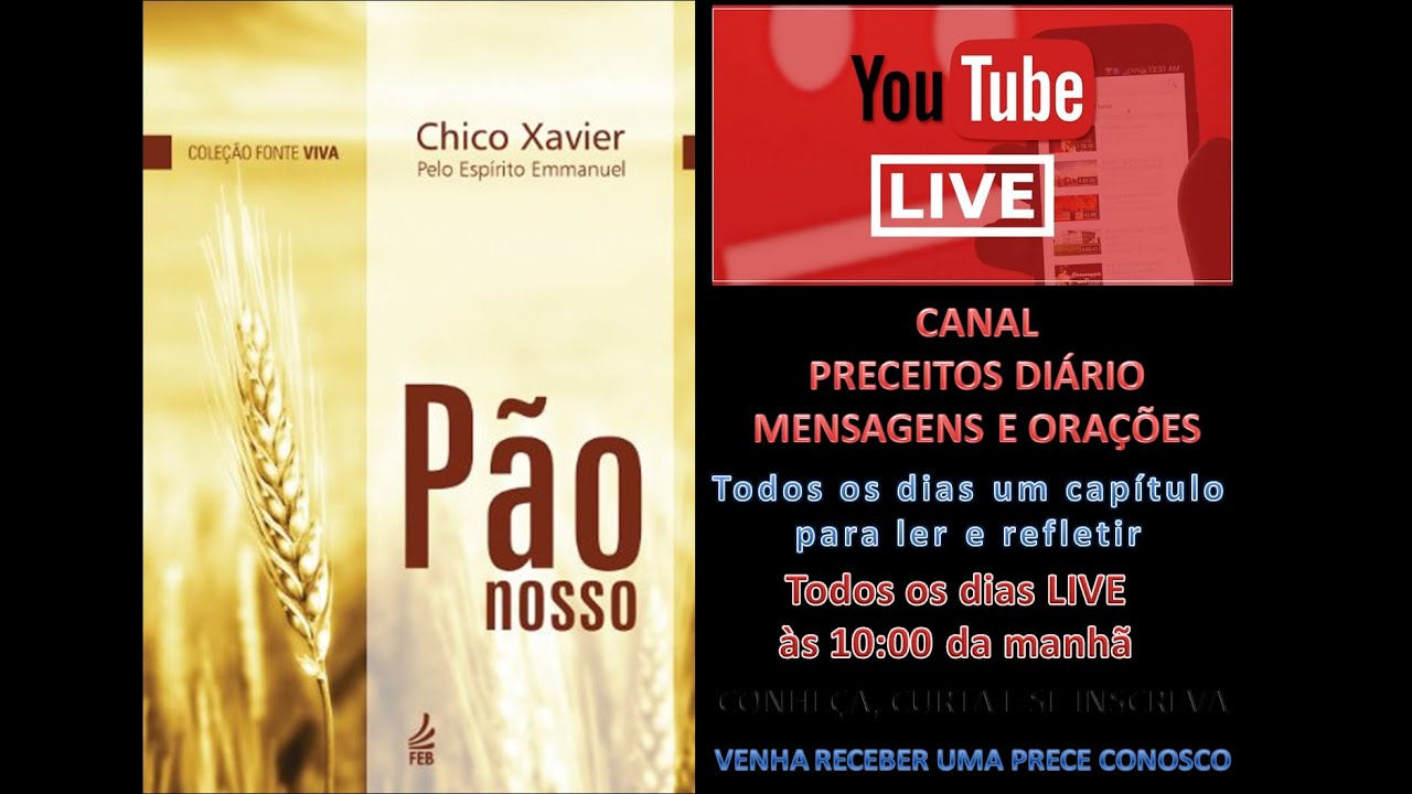 LIVE LIVRO PÃO NOSSO INTRODUÇÃO