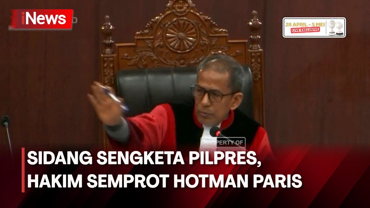 Hakim Saldi Isra Persilahkan Hotman Tidak Ikut Sidang - iNews Room 03/04