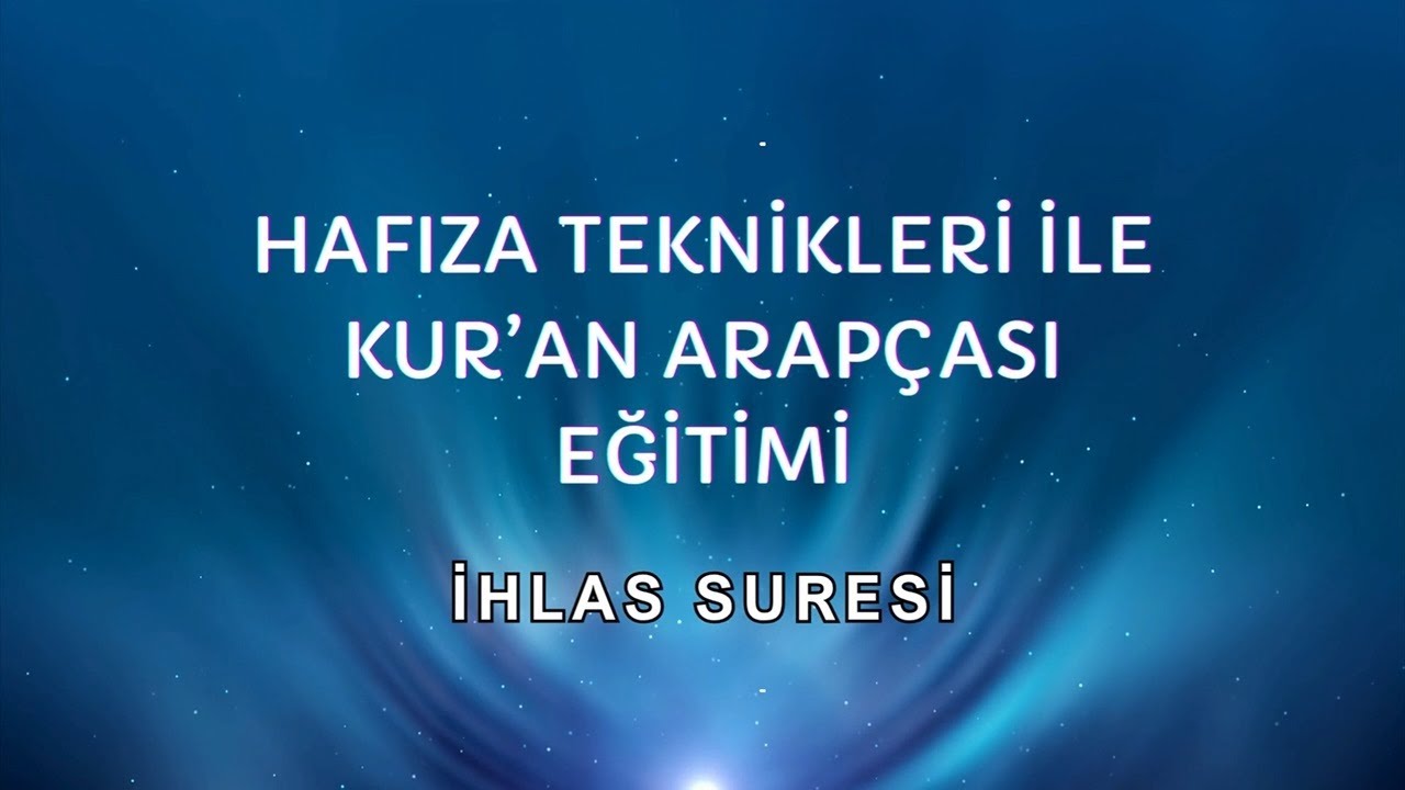 İhlas Suresi - Kırık Meal Tahkik Dersi - Sinan YILMAZ