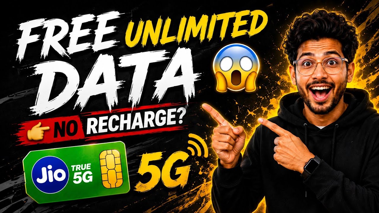 Jio Free Unlimited 5G Data Trick 2026 😱 | How to Get Free Data Without Recharge?