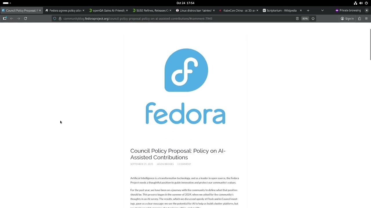 Fedora допускает внесение изменений с помощью ИИ. Последует ли ее примеру остальная часть Linux?