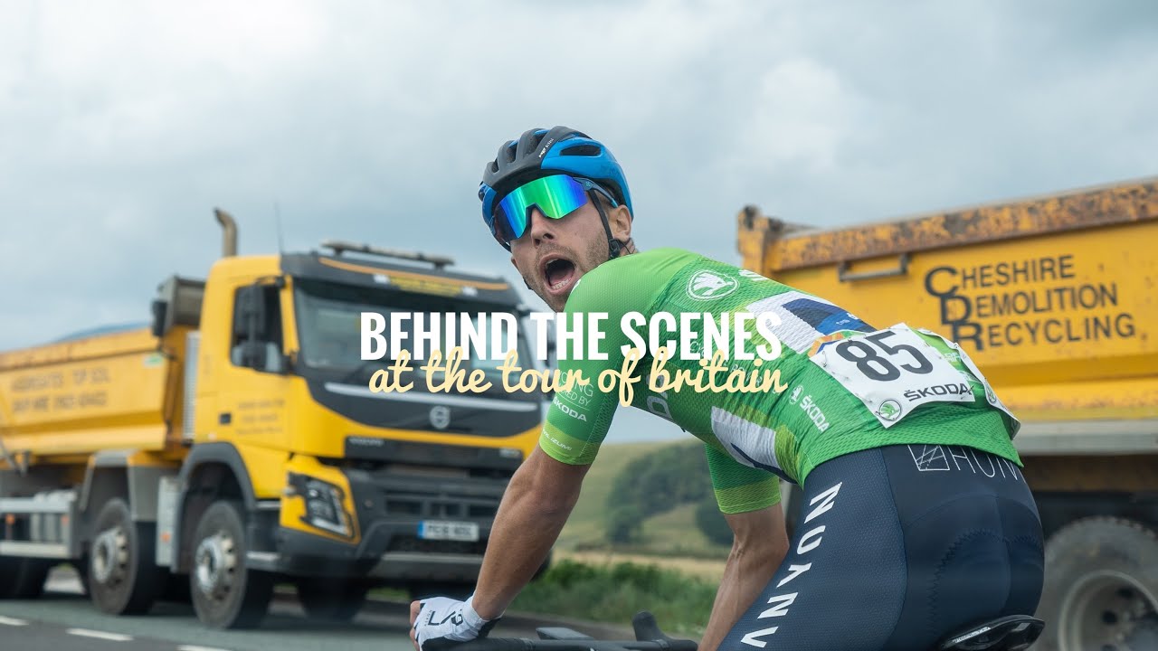 HE WON TWO JERSEYS AT THE TOUR OF BRITAIN!