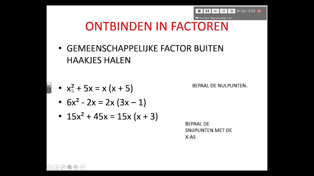 Parabolen 3HAVO