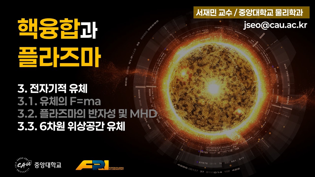 [핵융합과 플라즈마] 3.3. 6차원 위상공간 유체 (플라즈마의 키네틱 이론)