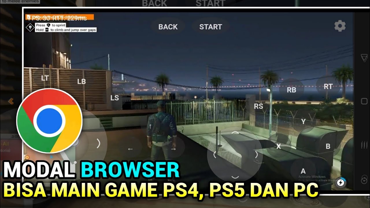 cara main game ps4/ps5 dan pc dihp kentang dalam 1 menit 35 detik