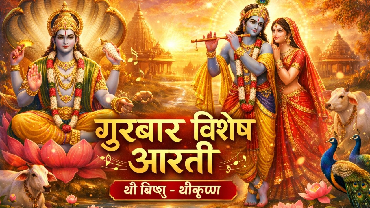 श्री कृष्ण और विष्णु भजन 🎵 | भक्तिपूर्ण आरती – सुख, शांति और आनंद