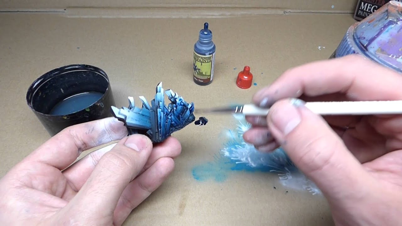 HD painting tutorial - How to paint magical, glowing crystals