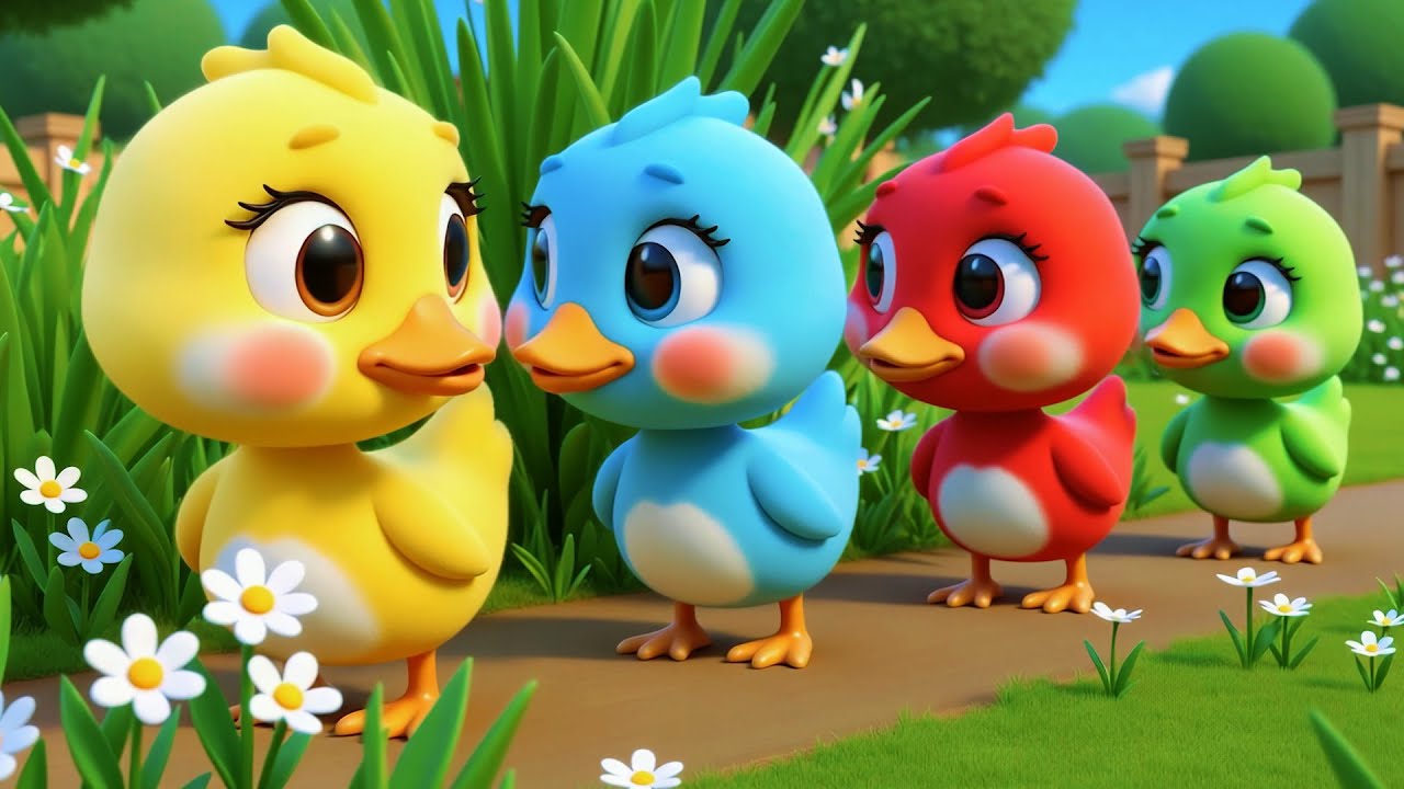 Ch&uacute; Vịt Con L&ocirc;ng V&agrave;ng - Nhạc Thiếu Nhi - Hoạt H&igrave;nh Vịt Con Nhiều M&agrave;u Sắc - Ch&uacute; Vịt Con - Một Con Vịt