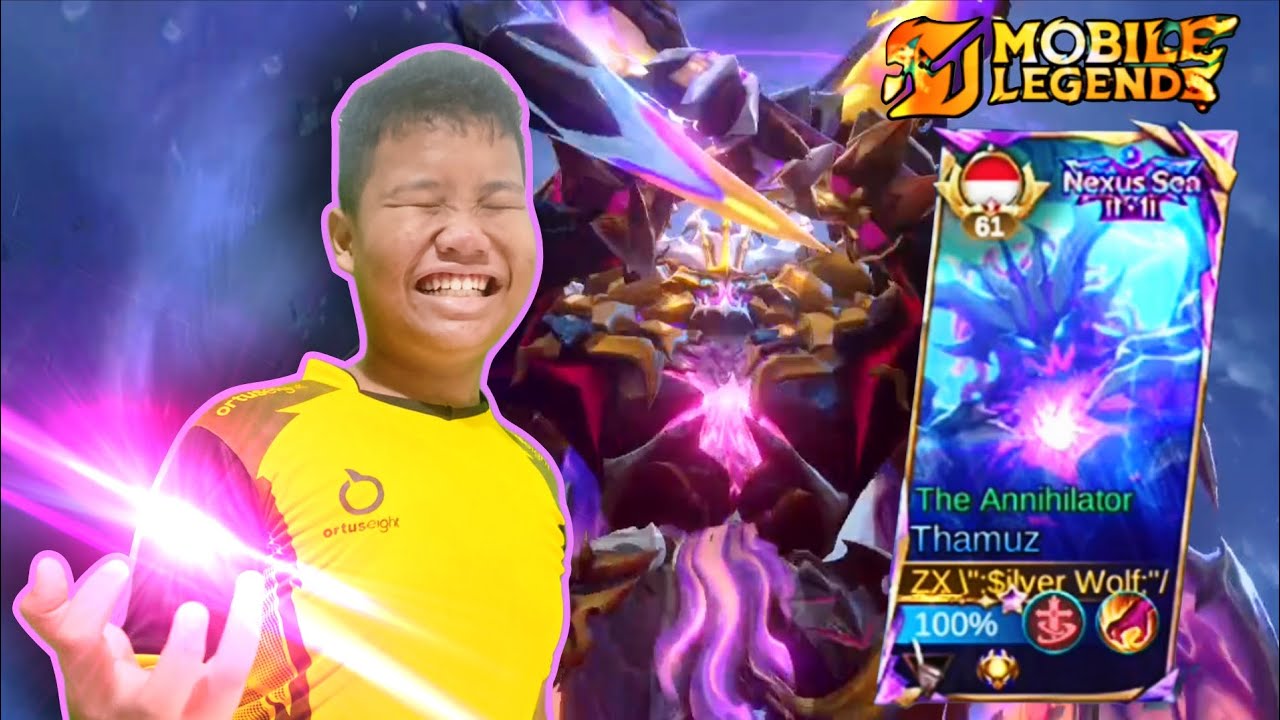 SOLO RANK MAIN THAMUZ PAKAI SKIN NEXUS SEA AUTO BANTAI BANTAI!! - Mobile Legends