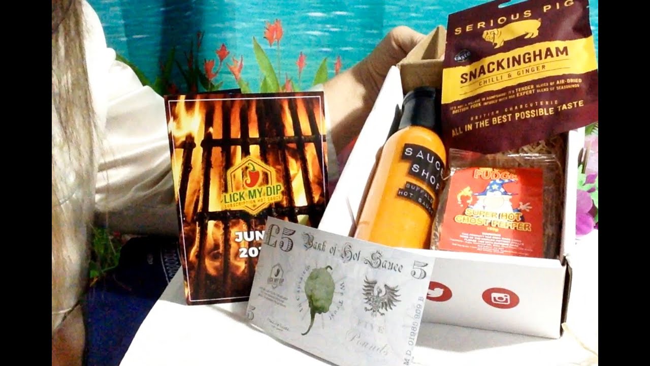 Lick My Dip, Hot Sauce Subscription, June Unboxing, Info, Soft Spoken, ASMR, Tapping & Crinkling