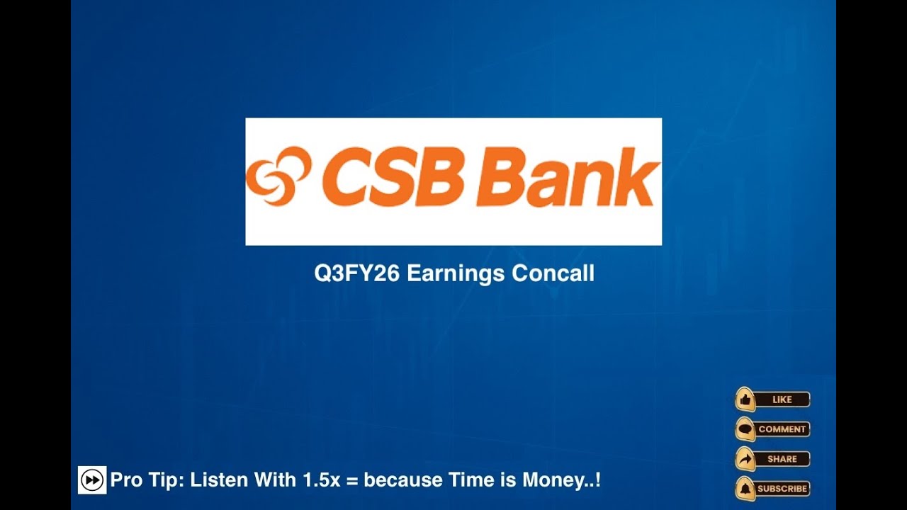 CSB Bank Q3FY26 Earnings Concall