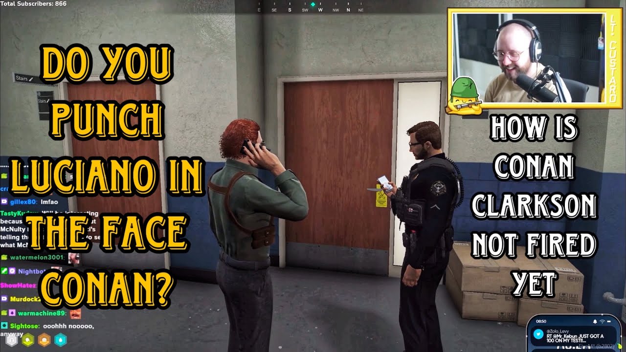 McNulty Confronts Conan Clarkson About Punching Luciano In The Interrogation Room | Nopixel 4.0
