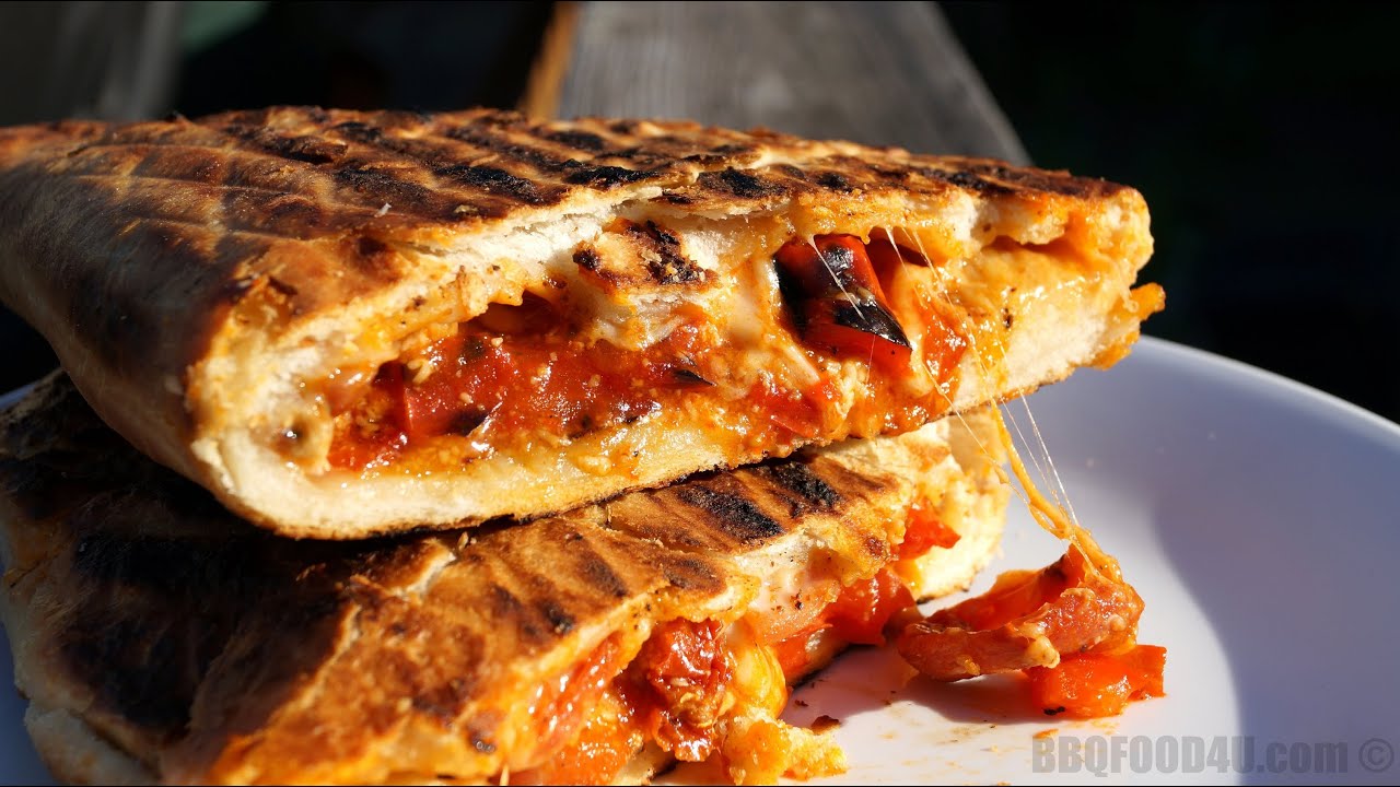 Pizza Recipe Video Series - Calzone Recipe on the BBQ - BBQFOOD4U