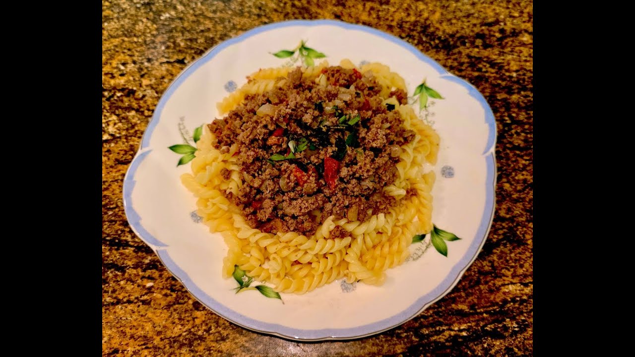 How to make delicious meat pasta in less than an hour