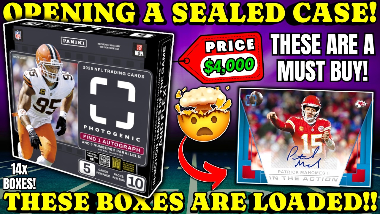 *PROFIT or PAIN?!🤯 Opening a $4,000 SEALED CASE of 2025 Photogenic Football Hobby Boxes!🏈