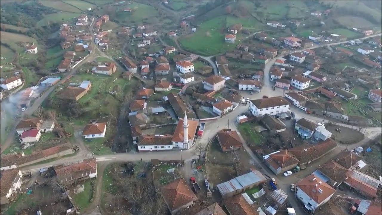 Sofular Köyü Yenice Çanakkale kuş bakışı.