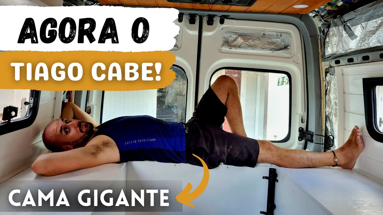 COMO AUMENTAMOS A CAMA NO MOTORHOME? Extens&atilde;o da Cama na Renault Master - T1 Ep28