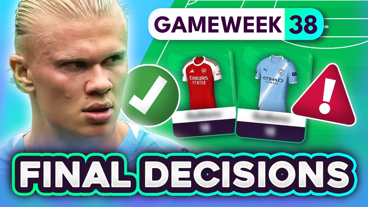 FPL GW38: Последние трансферы на основе СЛИВОВ, новости команд и кто сыграет ⚠️ | ФИНАЛЬНЫЕ РЕШЕН...