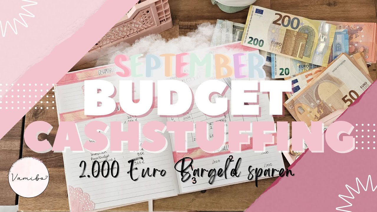 September Cashstuffing mit 2.000 &euro;🌺Geld sparen mit der Umschlagmethode✨Schritt f&uuml;r Schritt Anleitung