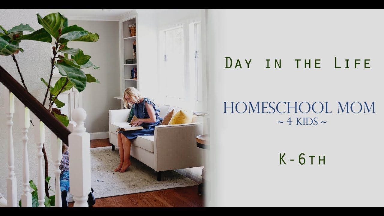 NEW! Day In The Life 2018 | HOMESCHOOL MOM | 4 kids {K-6}
