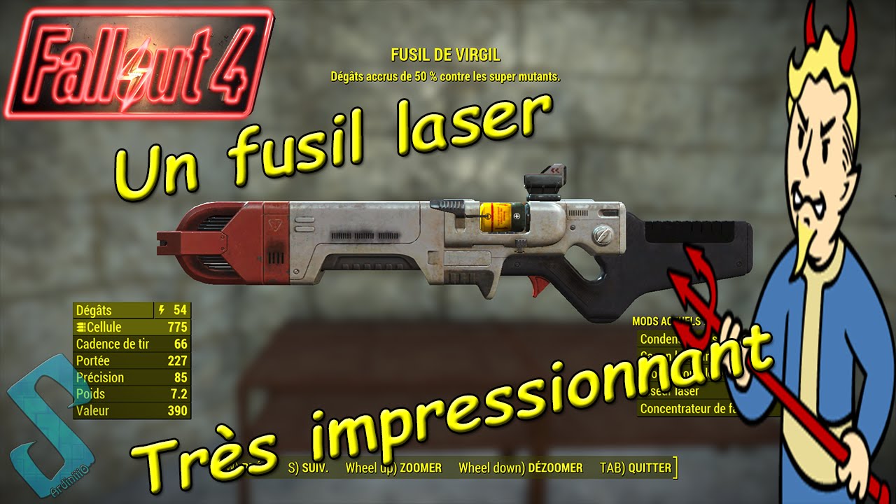 Fallout 4 : Le pistolet laser de Virgil ! [Arme Rare et Légendaire]