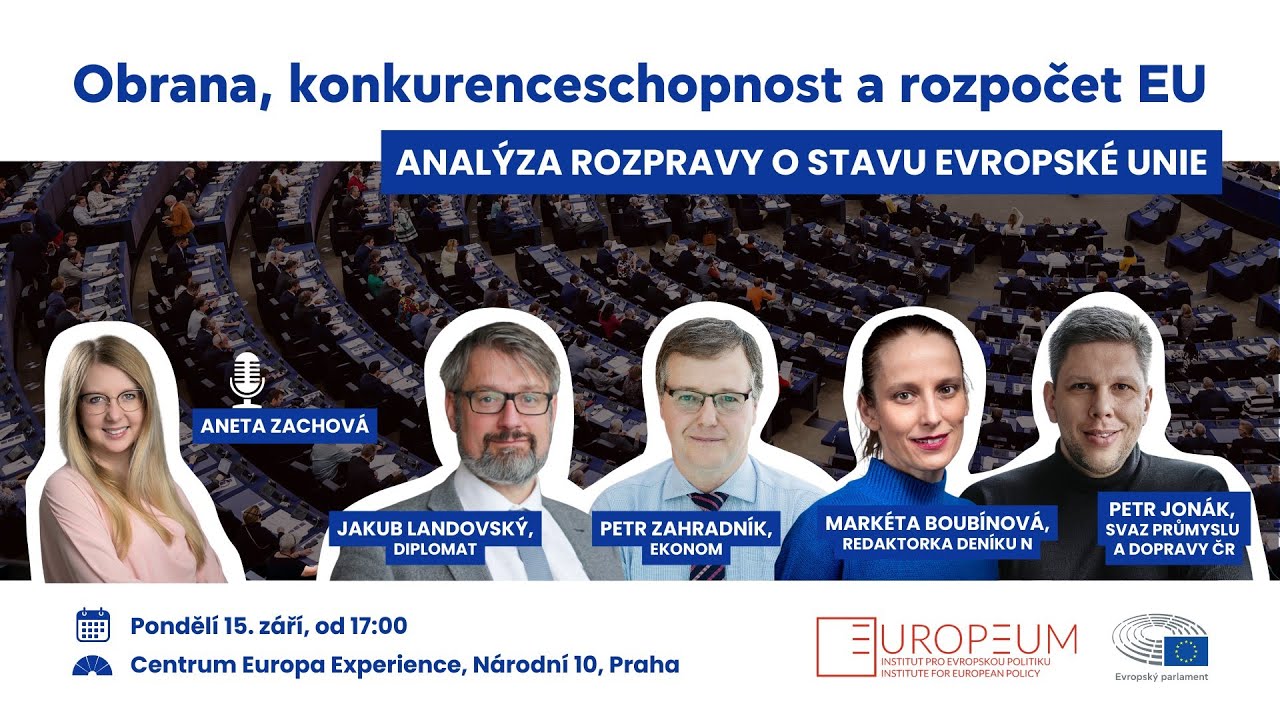 Obrana, konkurenceschopnost a rozpočet EU – Analýza rozpravy o stavu EU | Záznam z debaty