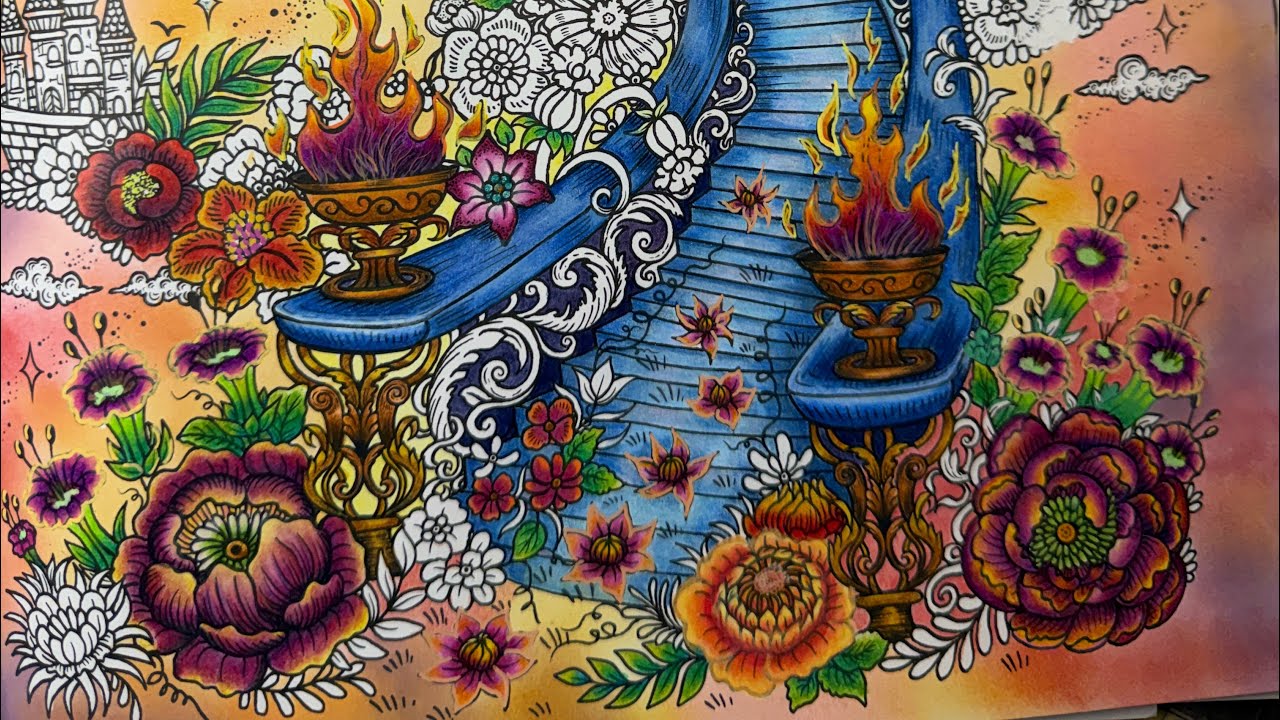 Part 3 | Colour along | Flower Fantasy - flower & leaves