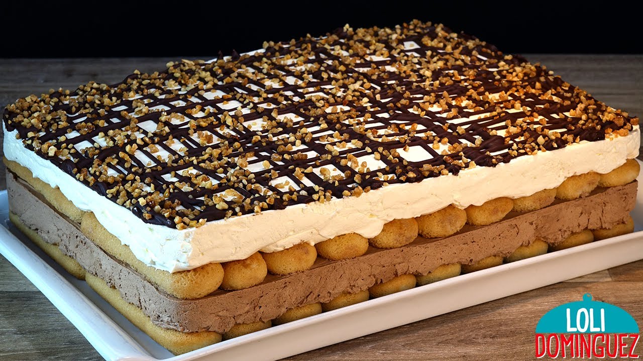 TARTA DE DOS CHOCOLATES SIN HORNO Y SIN GELATINA - Loli Domínguez - Recetas paso a paso, tutorial.