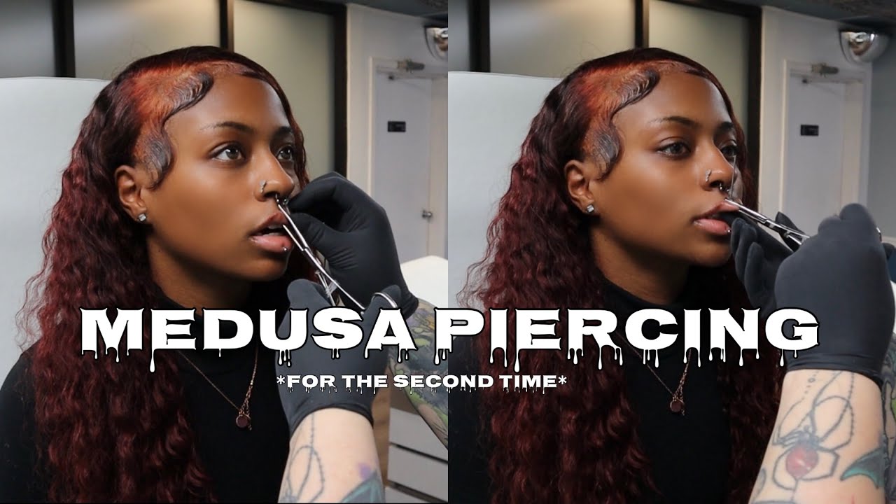 I GOT MY MEDUSA PIERCED ( FOR THE SECOND TIME)