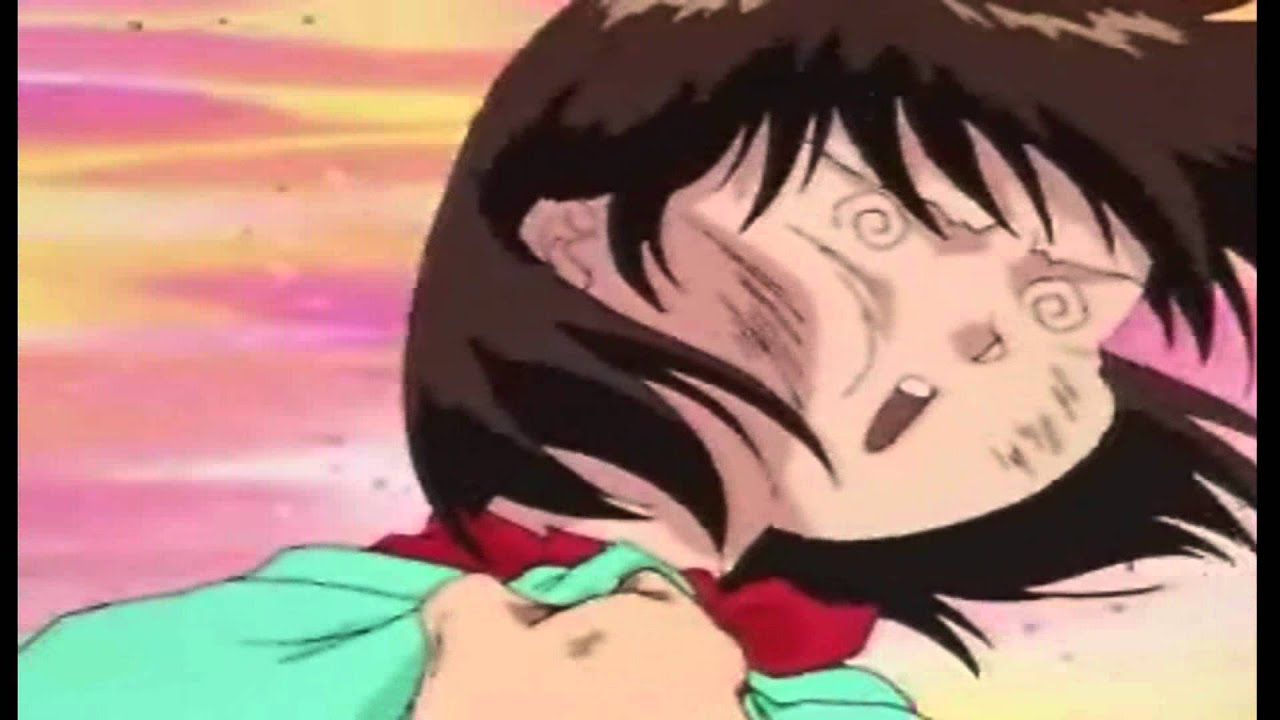 Yusuke gets owned by Keiko. XDDD.